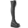 DemoniaCult - SHAKER374 Platform overknee Boots - Black Product image